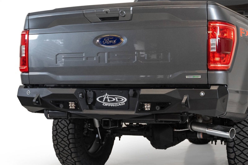 Ford F-150 Bumper - Rear - Addictive Desert Designs - Stealth Fighter - Hammer Black - `24-`27